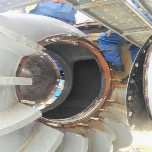 浆循泵蜗壳在线耐磨修复